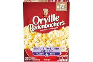 ORVILLE REDENBACHER'S Orville Redenbacher’s Movie Theater Butter Popcorn, Microwave Popcorn, 3 oz., 6-Count