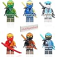 LEGO NINJAGO Core Minifigure Combo Pack - Lloyd, Jay, Kai, Cole, Zane, NYA (with Weapons)