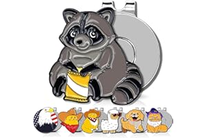 ClubSmith® Animal Golf Ball Marker with Magnetic Hat Clip, Funny Cute Cat & Dog, Premium Alignment Putting Mark, Golf Accessories & Gifts for Men and Women