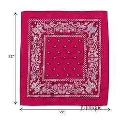Motique Accessories 22 Inch Cotton Paisley Bandana