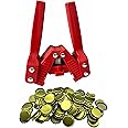 WENNING Manual Beer Bottle Capper Tool with 150 count Beer Bottle Caps,26mm Beer Corking Machine for Home Brewing (RED)