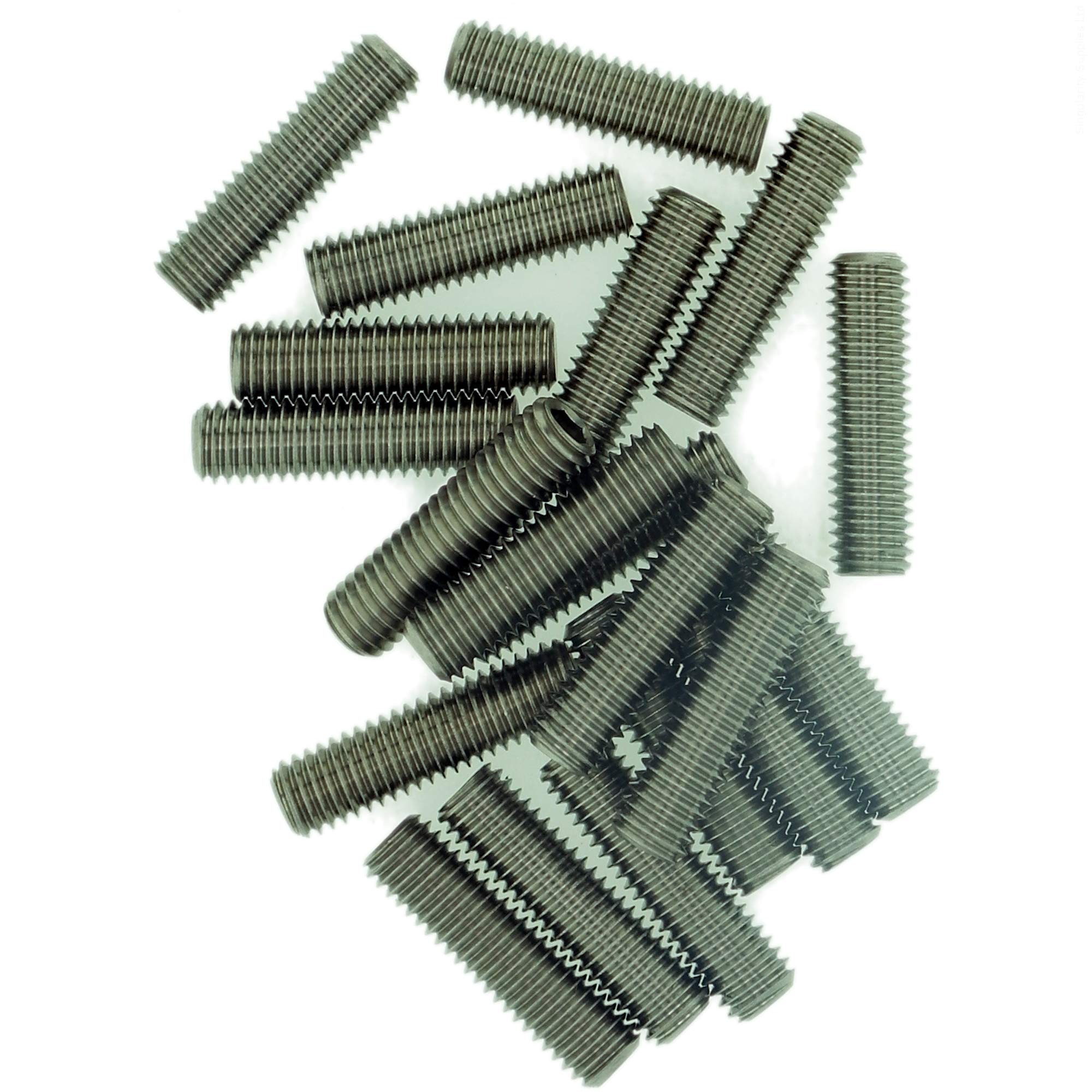 M2 (2mm x 5mm) Hex Socket Grub Screw (Flat Point) - Stainless Steel (A2) (Pack of 20)