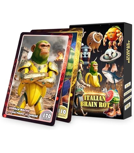 Amazon.com: Skifidol Italian Brainrot Trading Cards - Starter Pack