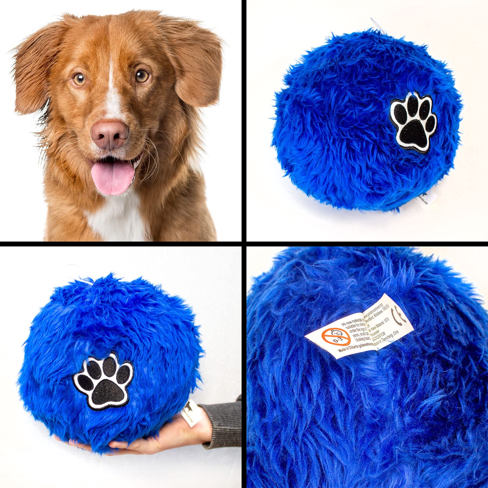 Soft Fluffy Dog Ball For Nova Scotia Duck Tolling Retriever - Large Size Ball