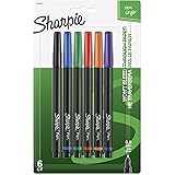 Sharpie 1976527 Pen, Fine Point, Assorted Colors, 6-Count
