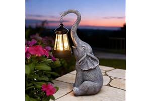 Goodeco Elephant Statue for Garden Decor with Gift Appeal - Ideal Gifts for Women, Mom or Birthday, Beautifully Crafted Outdo