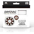 Newest Rayovac Proline Advanced Size 312, Active Core. 48 Batteries, Made in USA