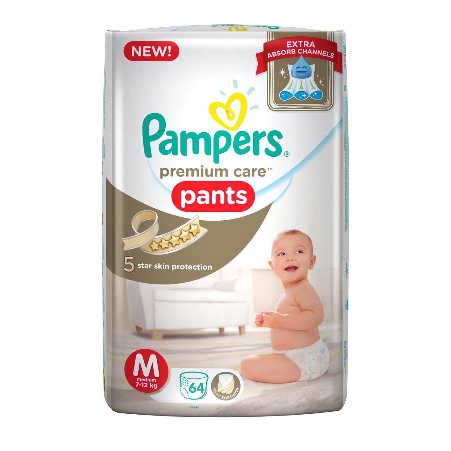 pampers premium care pants medium 64