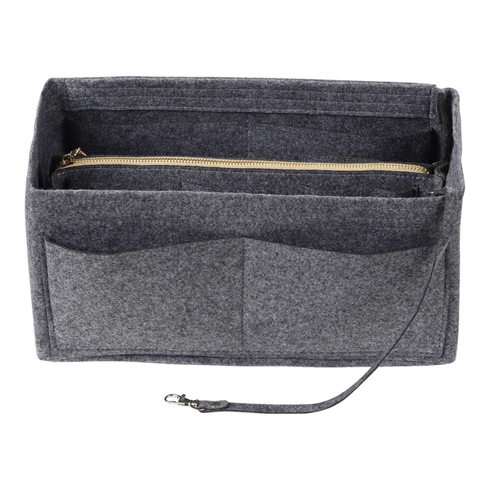 Cskunxia Felt Handbags for Women, Ladies, Multifunctional Cosmetic Bag Organizer with Compartments, Perfect Bag with Large Capacity