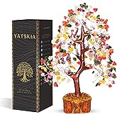 YATSKIA Mix Chakra Tree - Gemstone Tree of Life - Crystal Gifts for Women - Gemstones and Crystals - Crystal Trees for Positive Energy - Meditation Gifts