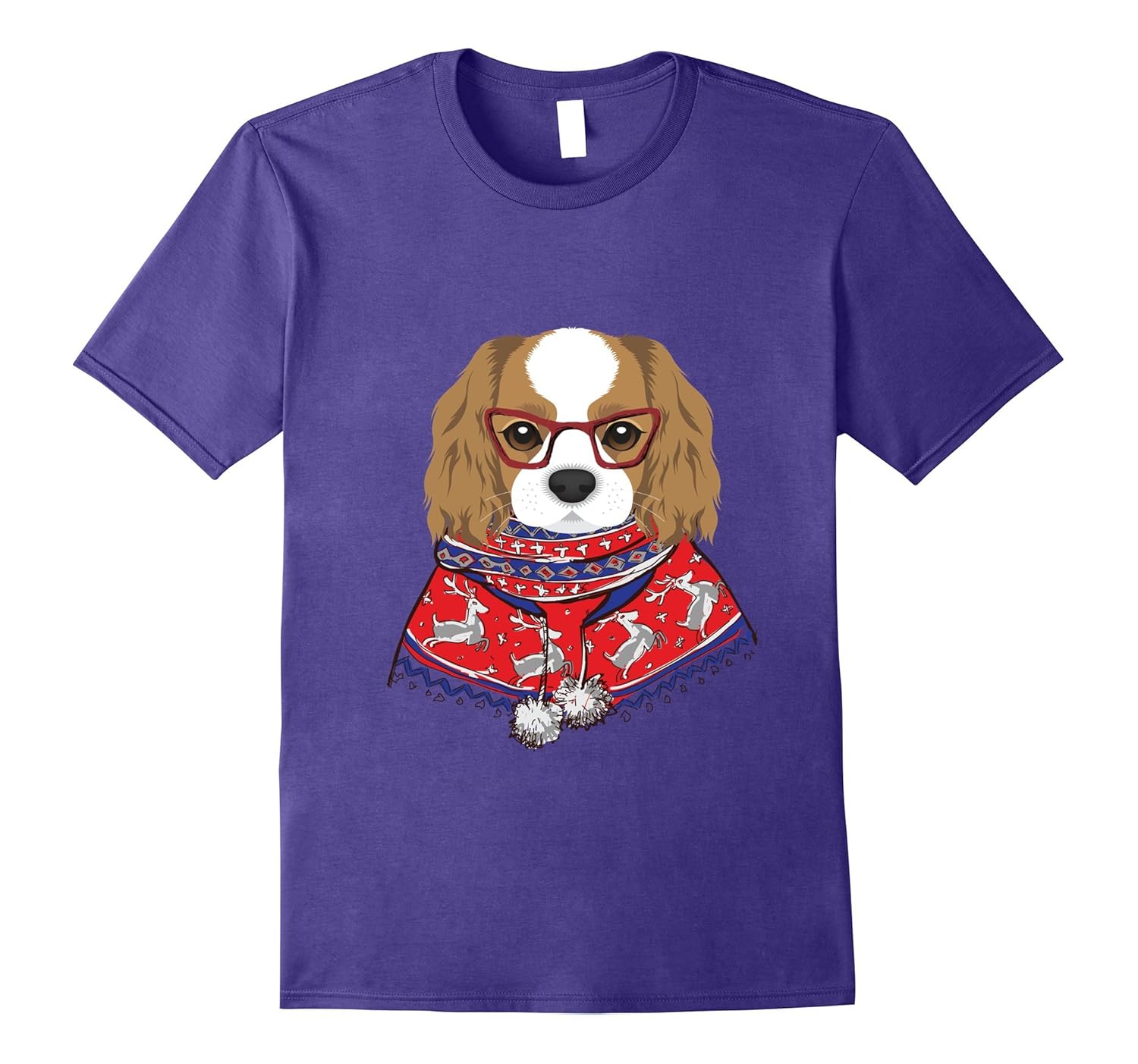 Cavalier King Charles Spaniel Ugly Sweater T-Shirt-ANZ