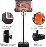Yaheetech Portable Basketball Hoop Stand 7.6-10ft 44 Inch Backboard view 6