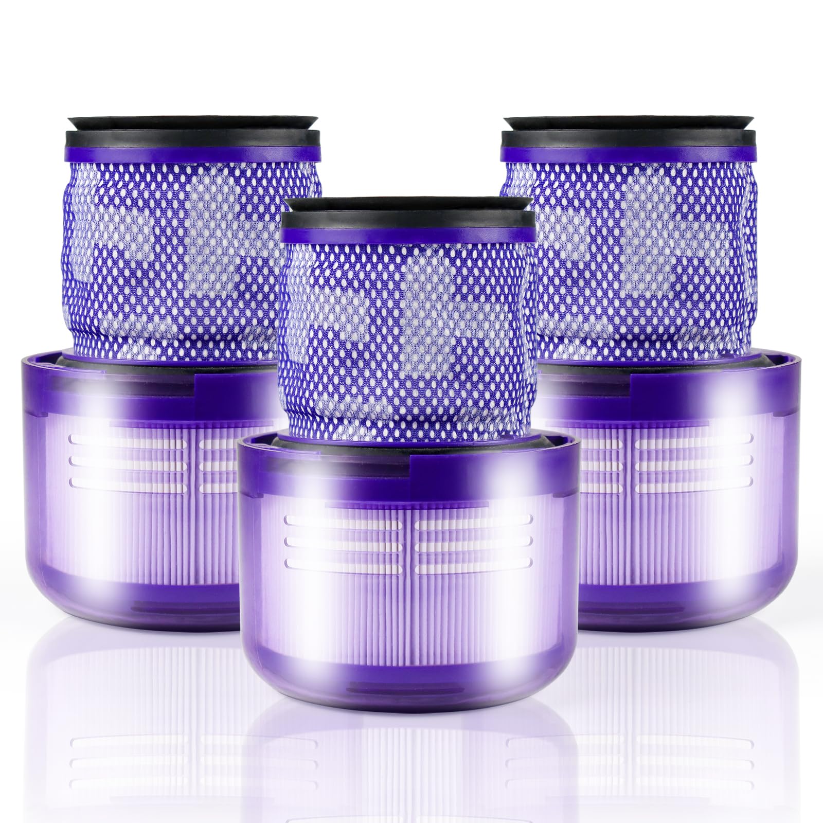 Photo 1 of 3 Pack Vacuum Filter Replacement Compatible with Dyson V12 Vacuum Cleaner, V12 Detect Slim, Absolute, V12 Animal, SV20 SV30 SV34 SV35, Replacement Filter Part No.971517-01