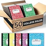 Rosmonde 50 Pack Bulk Composition Notebooks College