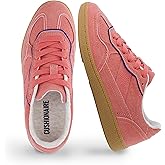 CUSHIONAIRE Bettina Women's Retro Sneaker with Cushioned Insole and Durable Gum Sole