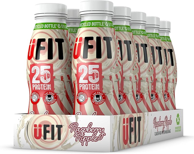 UFIT High Protein Shake Raspberry Ripple 25g Ready to Drink 10 x 330ml