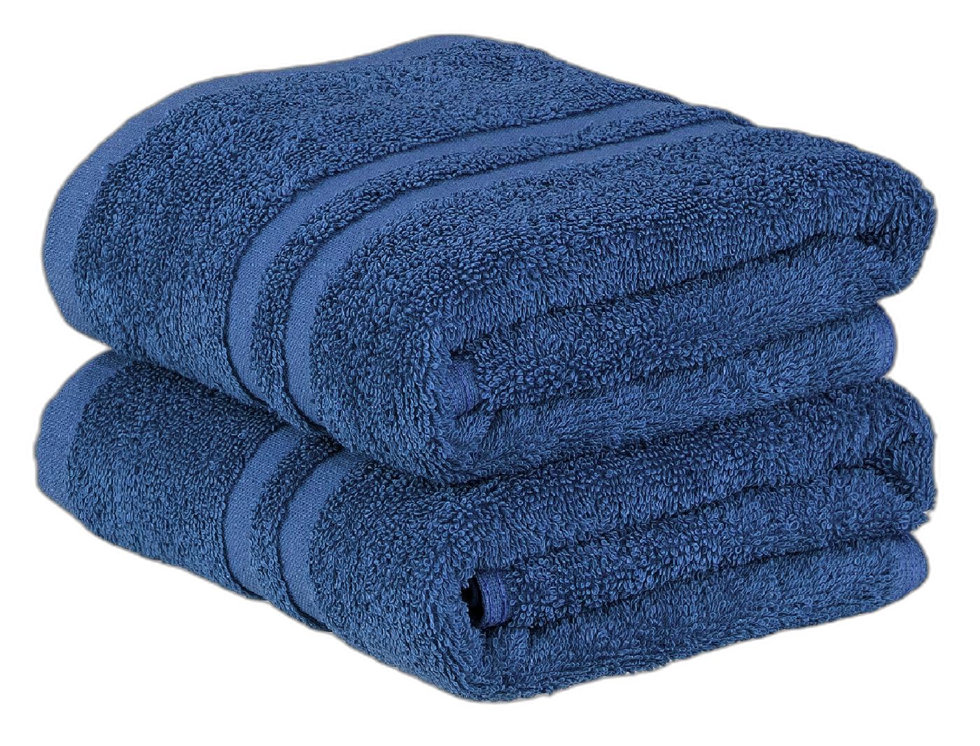 Opel tex 2X Jumbo Bath Sheets Luxury 100% Egyptian Cotton Super Absorbent Quick Dry Large Size Bathroom Soft XL Towels 80 X 140 CMOpal (Royal Blue, Cotton)