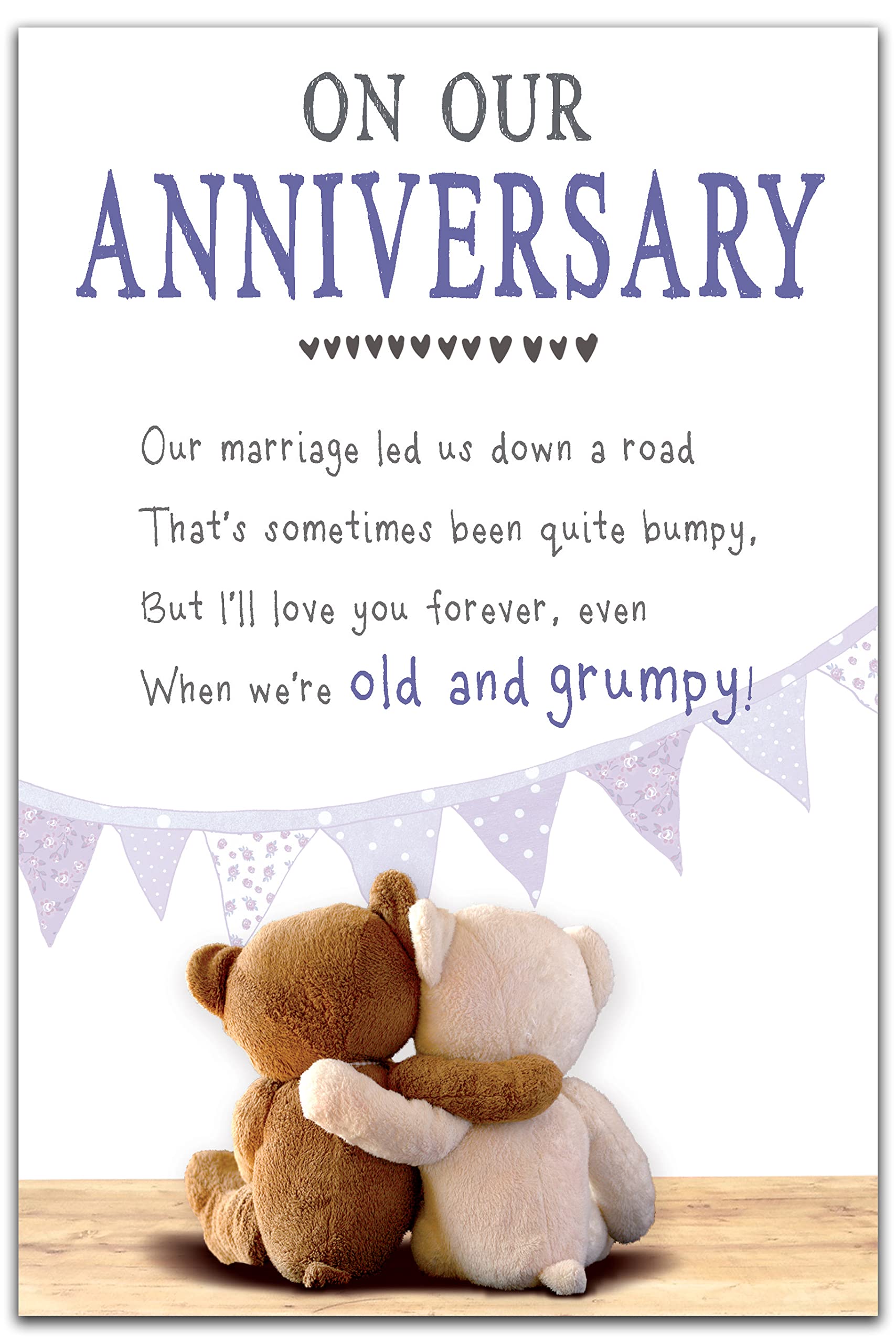 Grumpy Greetings Cards On Our Anniversary Card, Nice Words Anniversary Card For Us, Our Anniversary Card, Our Anniversary, Greetings Card, Anniversary Card, Anniversary Cards