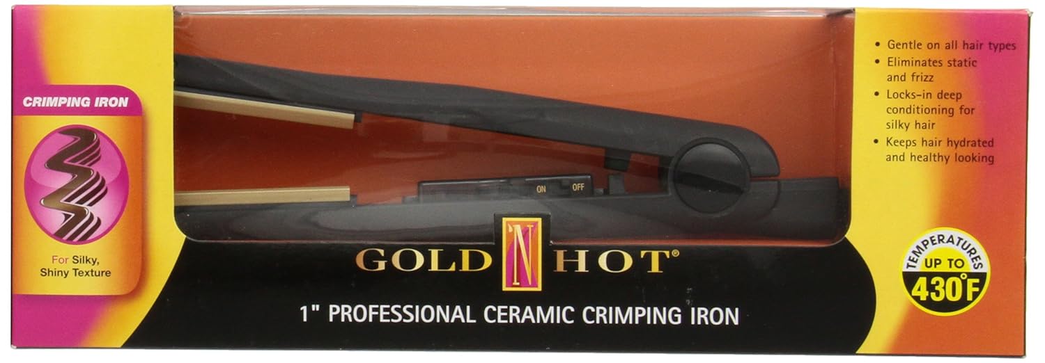 gold hot crimping iron