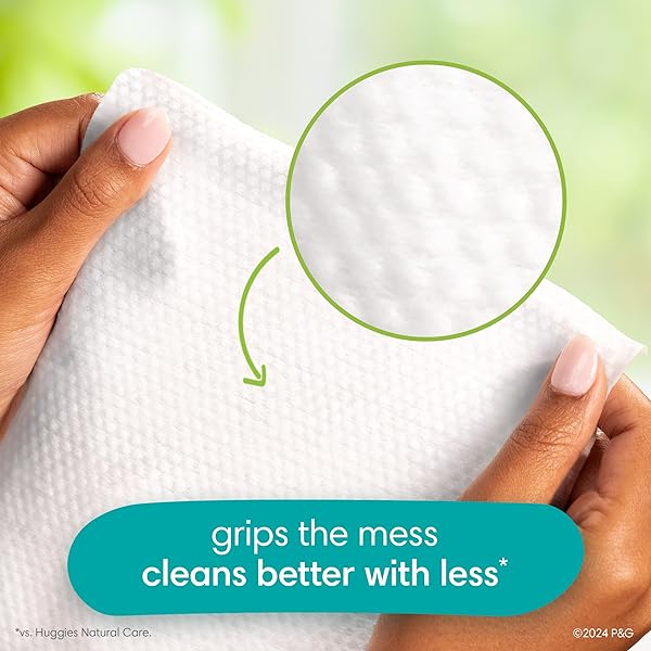 PAMPERS FREE & GENTLE 100% PLANT-BASED FRAGRANCE FREE BABY WIPES, 6 PACK, 468 COUNT