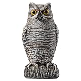 OFFO Bird Scare Devices Plastic Owl Scarecrow for