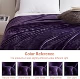 EHEYCIGA Fleece Blanket Throw 150x200cm Purple Microfiber Soft Plush view 6