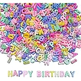 300+ Pieces 9x12mm Big Large Alphabet Letter Beads Charms A-Z Mixed Plastic Shape Loose Bead for Jewelry Making Bracelets Necklaces Key Chains (Macaroon Candy Colors)