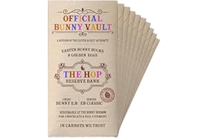 Pack 10 Easter Bunny Money Holder Envelope, Official Bunny Vault Cash Gift Card Holder, Bunnyy Bucks Easterr Letter, Funny Ea