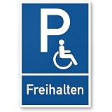 Parkplatzschild 'Parken Links' – Robustes Aluschild 20x30 Cm Für Drinnen & Draußen