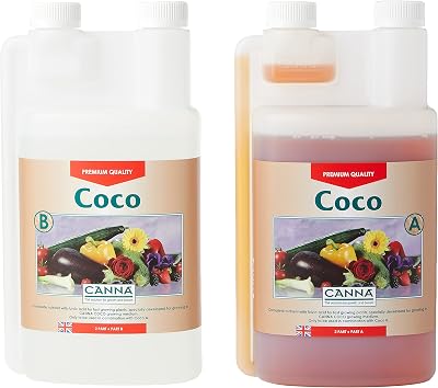 CANNA Canna Coco 1L A&B Bottles Set Cannabis Nutrient Formula For Growers