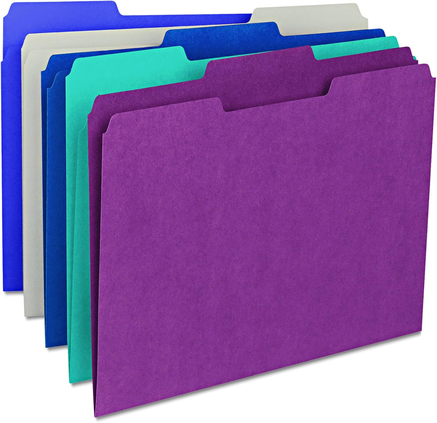 Smead File Folder, 1/3-Cut Tab, Letter Size, Maroon, 100 per Box (13093) : Colored File Folders : Office Products