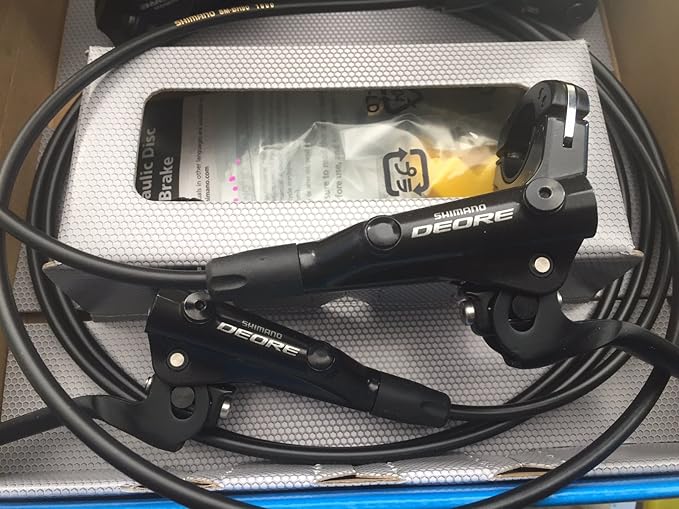 Shimano Deore BRM615 BLM615 Hydraulic Brake Set Front and Rear Black Amazon.co.uk Sports