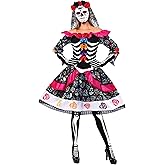 Spooktacular Creations Women’s Day of the Dead Costume for Halloween Costume
