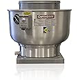CAPTIVE-AIRE Restaurant Canopy Hood Grease Rated Exhaust Fan- Direct Drive Centrifugal Upblast Exhaust Fan- 40" Fan Base, 208 Volt Three Phase Motor 7500 CFM (DU300HFA)