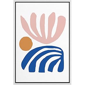 SIGNWIN Framed Canvas Wall Art Boho Decor Illustration...