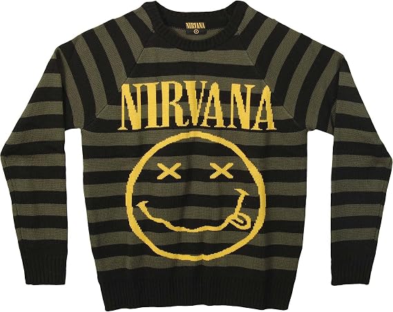 nirvana smiley sweater