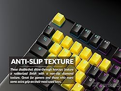 Ranked Rubber Keycap Set | Double Shot Translucent