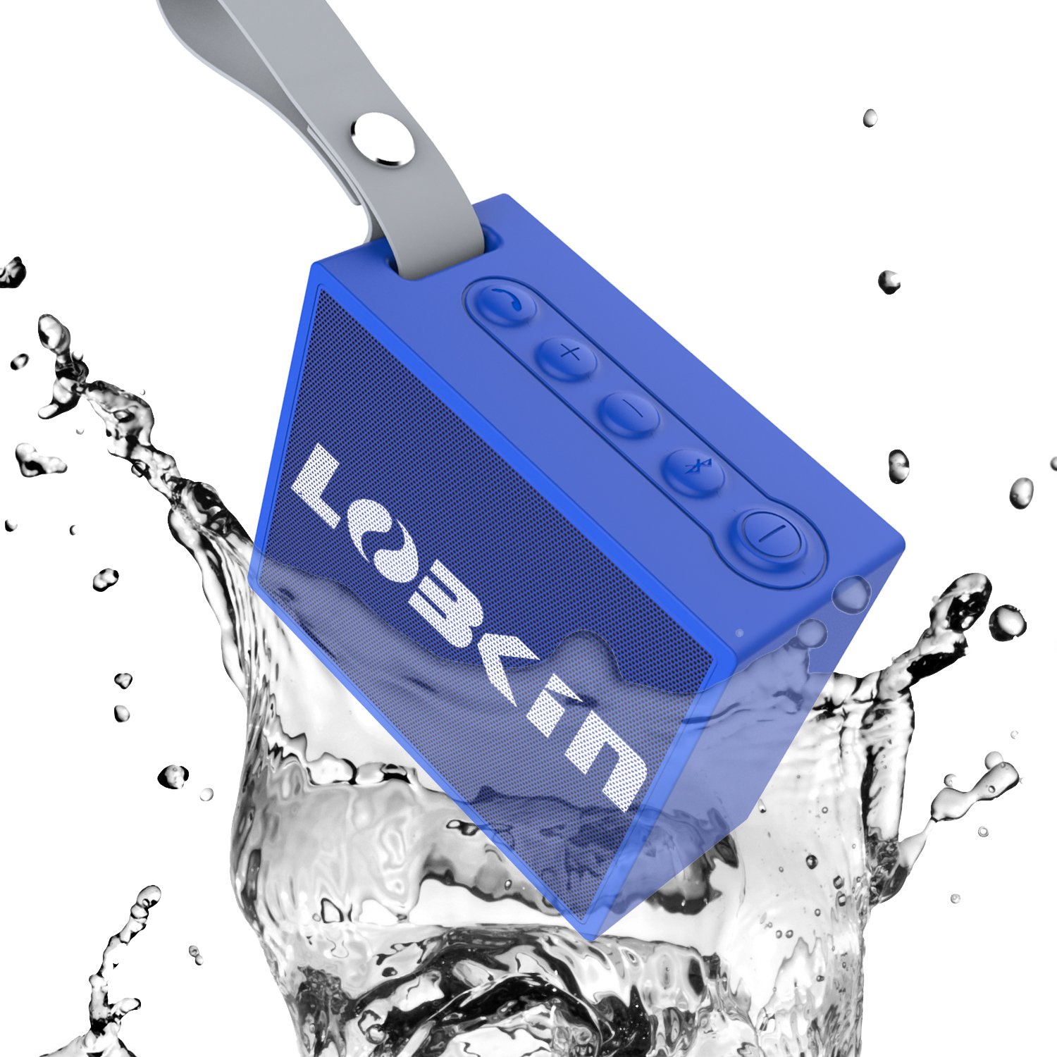 LOBKIN Portable Wireless Bluetooth Speaker with 5W Audio Driver,IPX6 Water Resistant Outdoor Bluetooth V4.1 HiFi Speaker with Enhanced Bass,8 Hours Playing Time,for Outdoor& Indoor (Blue)