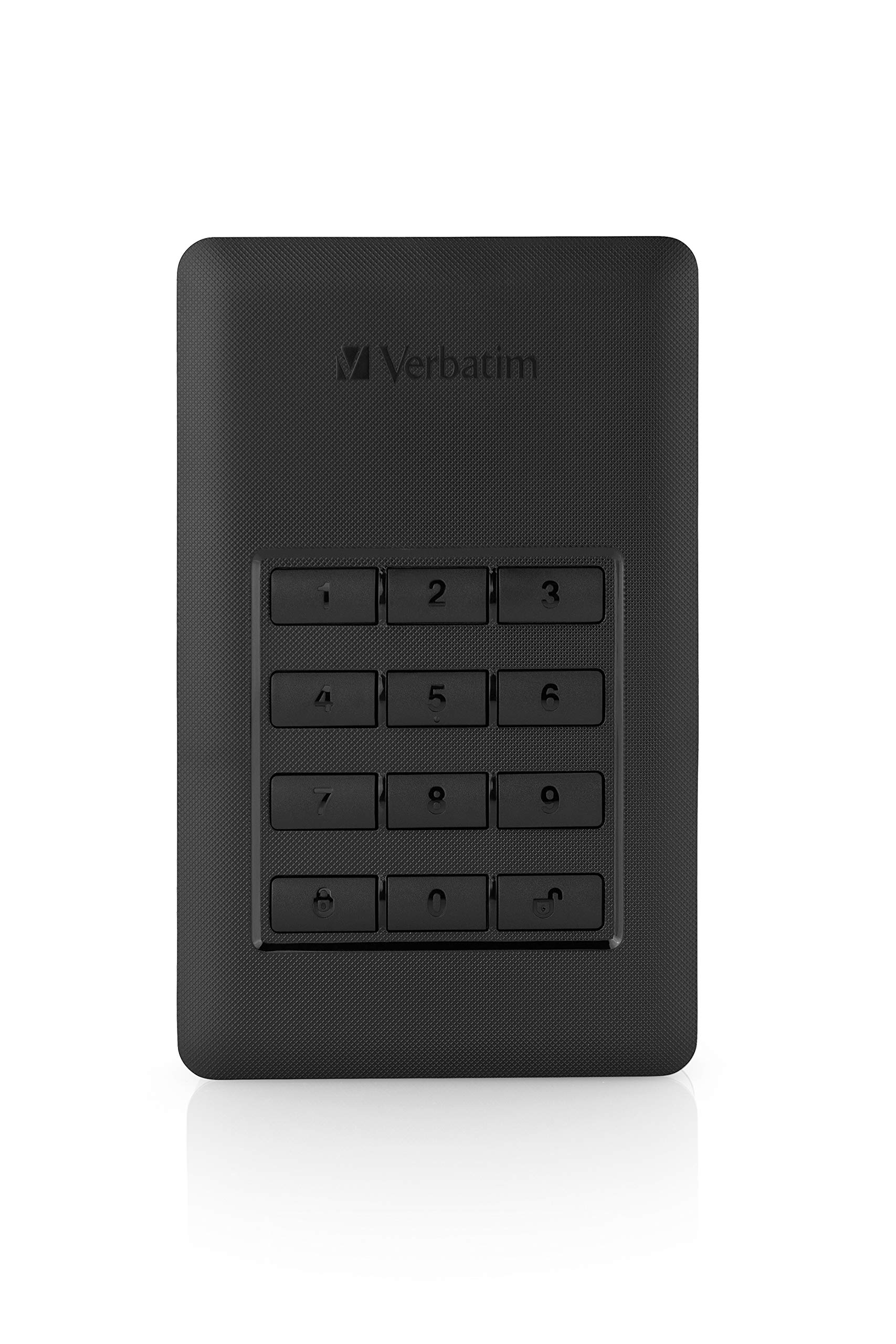 Verbatim Store 'n' Go Secure Portable I 2 TB I Black I External Hard Drive with Code Access I USB 3.2 GEN 1 I External Hard Drive I for Windows & MacOSX I Portable Hard Drive I USB Hard Drive