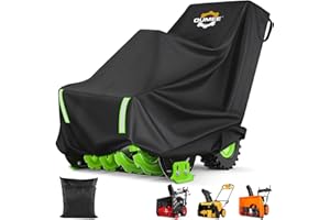 OUMEE Heavy Snow Blower Cover, 600D Snowblower Covers Oxford Cloth, Universal Sized Snow Thrower Cover Outdoors Fit for EGO, Ariens, Honda & Most Stage or Two Stage Gas Snow Blowers Storage | Waterproof