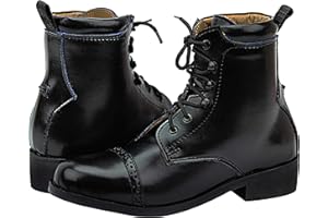 Hispar Kids Children Challenger Laced Paddock English Horse Riding Leather Boots