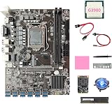 Lodokdre B250C Motherboard 12USB ETH Miner w/ G3900 CPU, 8GB RAM, 128GB SSD view 1