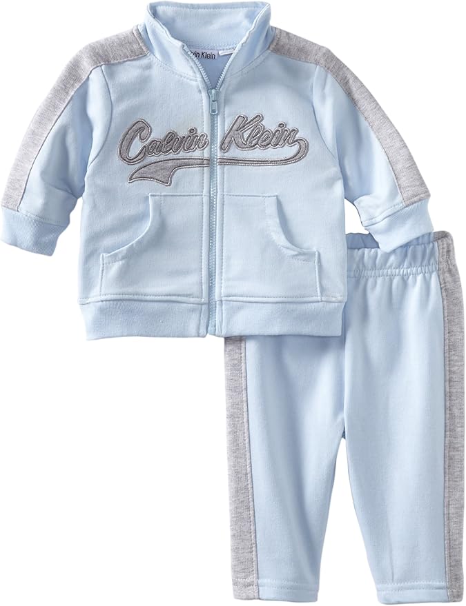 Calvin Klein BabyBoys Newborn Jacket With Jog Pants, Light
