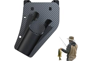 BUJIOLA 2025 New Slide-in Fishing Rod Hip Holsters – Hands-Free Belt Holder for Fly, Kayak & Bank Fishing – Carbon-Fiber Style, Ambidextrous Quick Draw, Scratch-Resistant Film, Fits 35mm Rod Handles