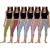 Sexy Basics Womens' Capri Length Skinny Pant Leggings | Ultra Soft Active Stretch Pants | Multi Packs & Colors
