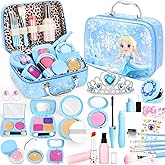 INNOCHEER Pretend Makeup for Toddlers, Toy Play Makeup Set for Kids 3-5, Toddler Makeup Kit Pretend, Frozen Toys for Kids Fak