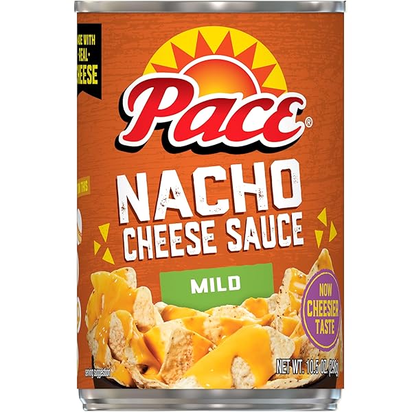 PACE MILD NACHO CHEESE SAUCE, 10.5 OZ CAN