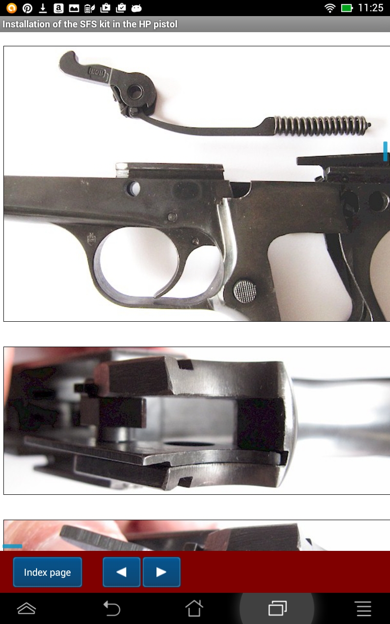 Safety Fast Shooting system (SFS) for Browning HiPower pistol