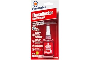 Permatex 27209 Red High Temperature 272 Threadlocker, 10mL