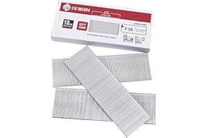 DEWBIN 18 Gauge Stainless Steel Brad Nails, 1000 Counts 1-1/2-Inch 18GA Brad Nails, Nail Gun Nails for Pneumatic, Electric Brad Nailer Gun
